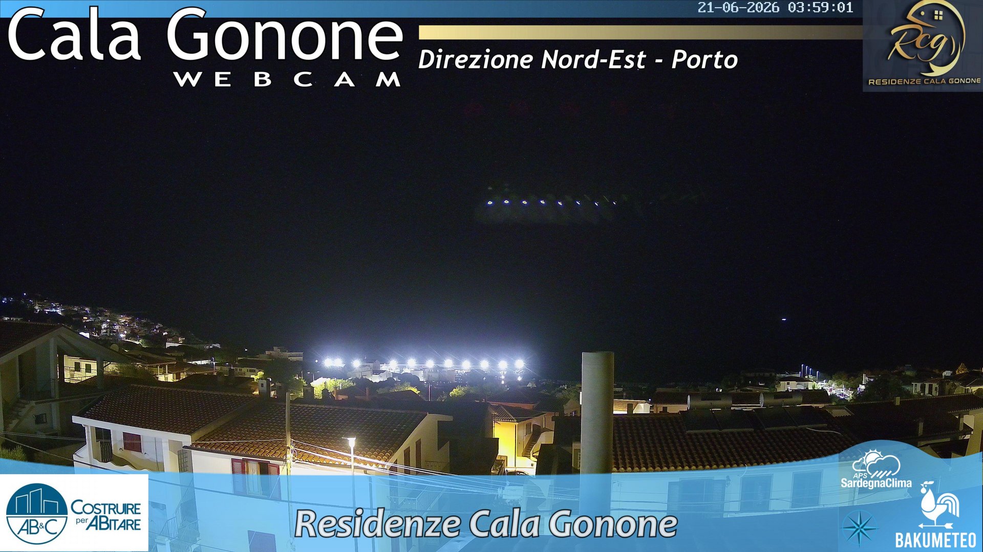 time-lapse frame, Cala Gonone Nord webcam