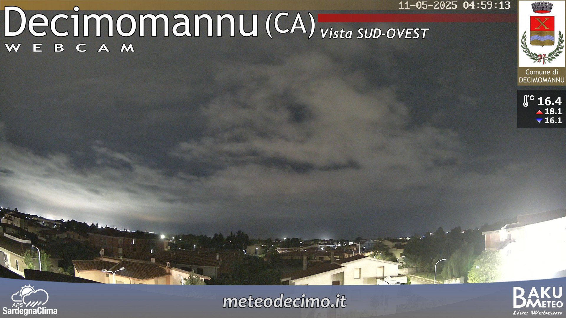 time-lapse frame, Decimomannu webcam