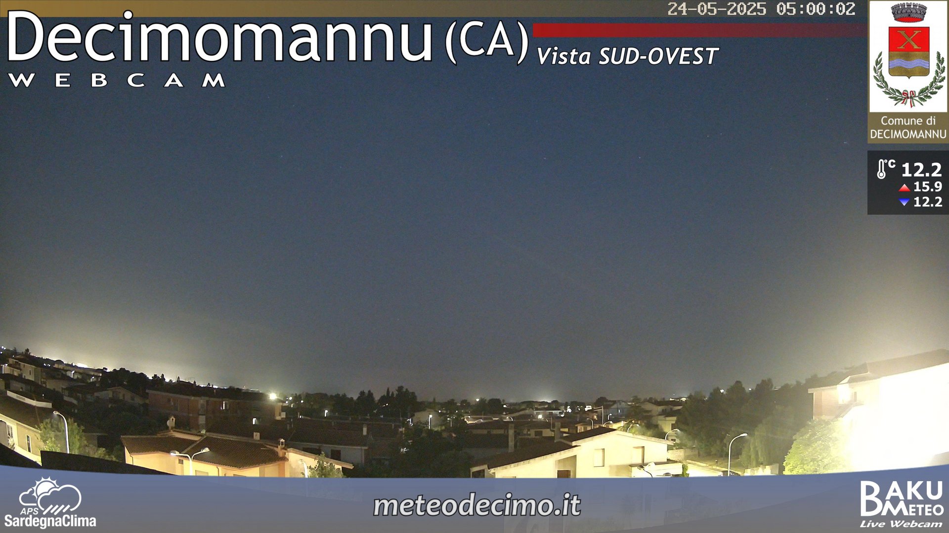 time-lapse frame, Decimomannu webcam