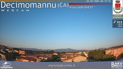 view from Decimomannu on 2025-07-01