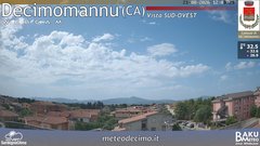 view from Decimomannu on 2026-08-21