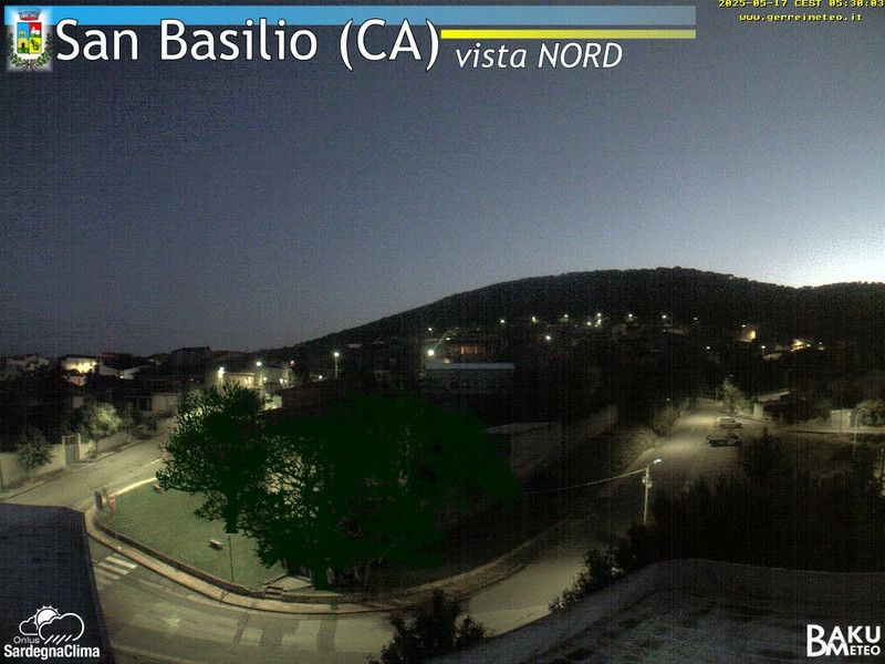 time-lapse frame, San Basilio webcam