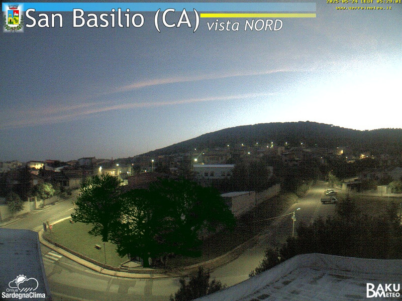 time-lapse frame, San Basilio webcam