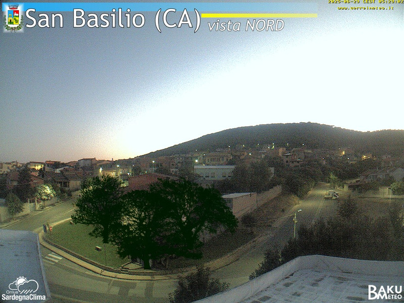 time-lapse frame, San Basilio webcam