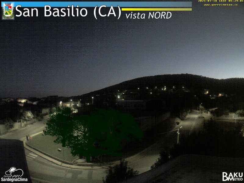 time-lapse frame, San Basilio webcam