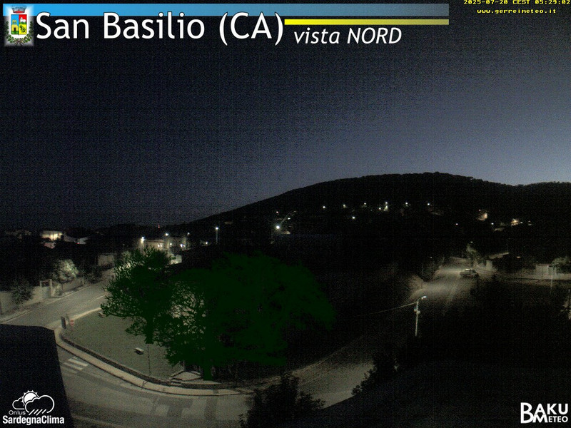 time-lapse frame, San Basilio webcam