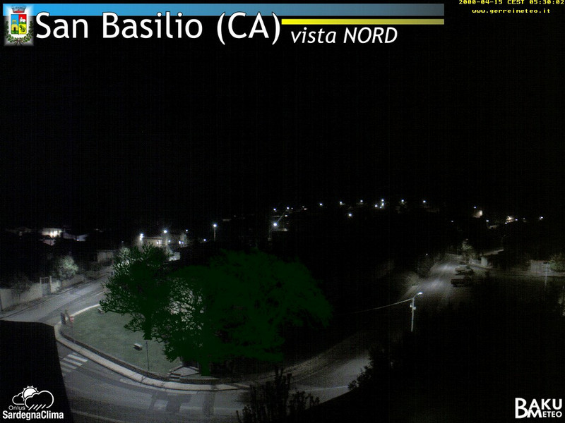 time-lapse frame, San Basilio webcam