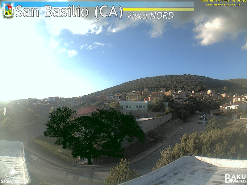 time-lapse frame, San Basilio webcam