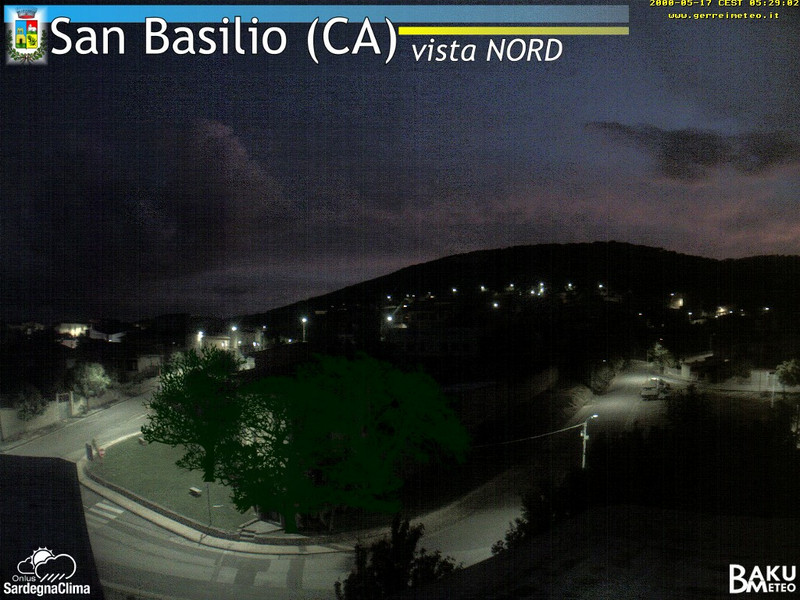 time-lapse frame, San Basilio webcam