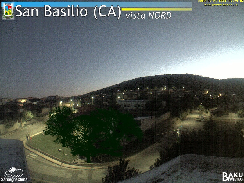 time-lapse frame, San Basilio webcam