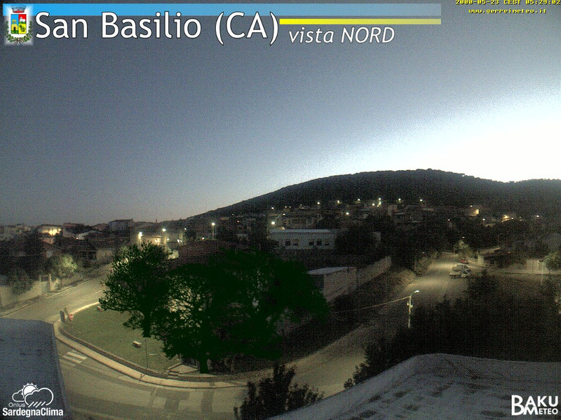 time-lapse frame, San Basilio webcam
