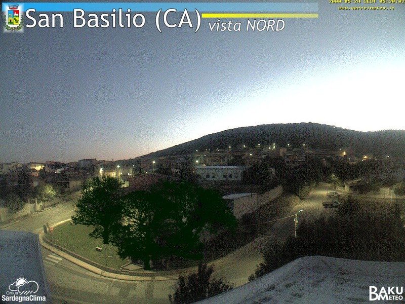 time-lapse frame, San Basilio webcam