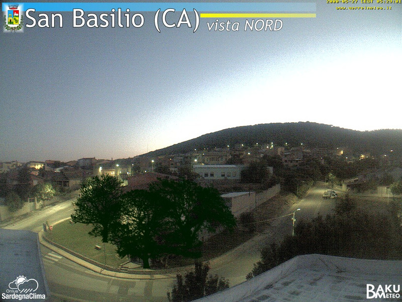 time-lapse frame, San Basilio webcam