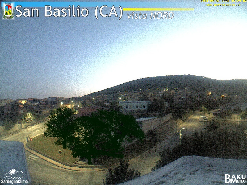 time-lapse frame, San Basilio webcam
