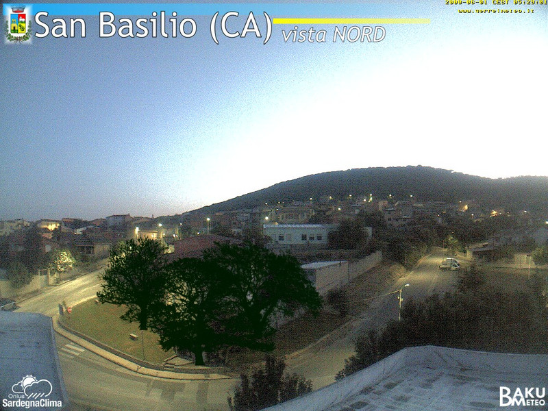time-lapse frame, San Basilio webcam
