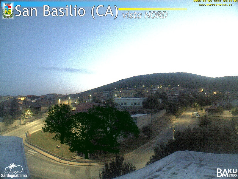 time-lapse frame, San Basilio webcam