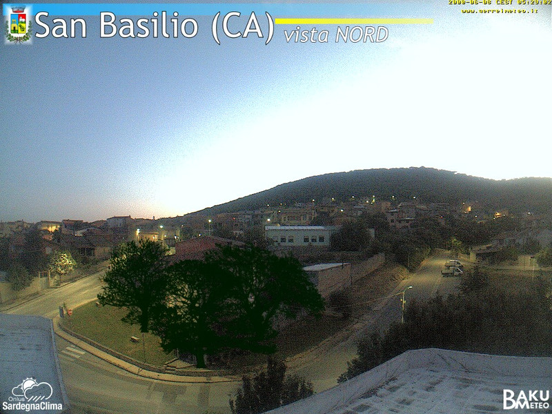 time-lapse frame, San Basilio webcam
