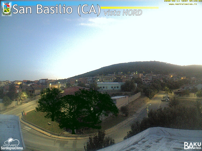 time-lapse frame, San Basilio webcam