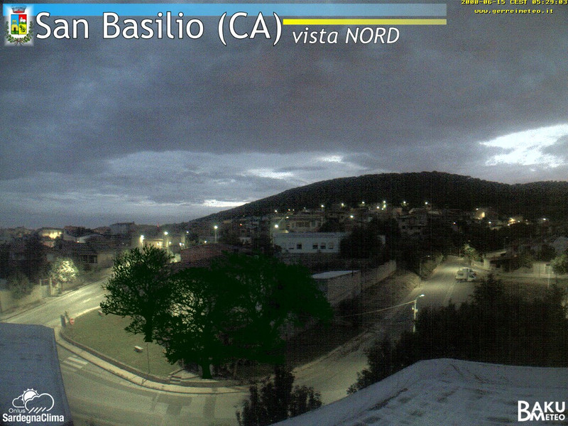 time-lapse frame, San Basilio webcam