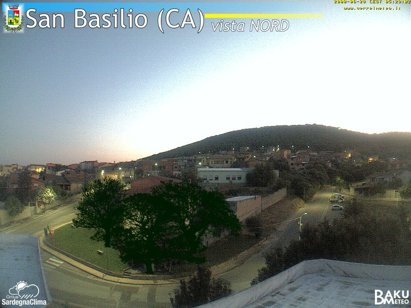 time-lapse frame, San Basilio webcam