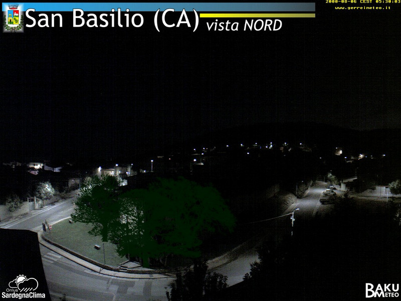 time-lapse frame, San Basilio webcam