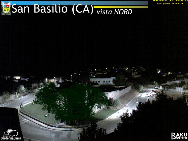 time-lapse frame, San Basilio webcam