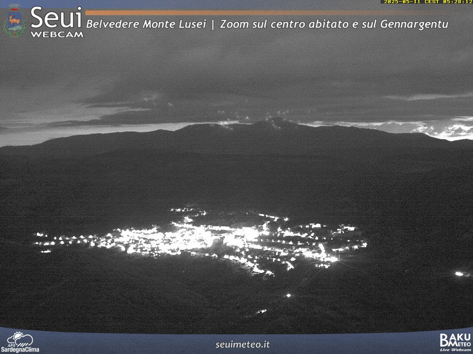 time-lapse frame, Monte Lusei Seui webcam