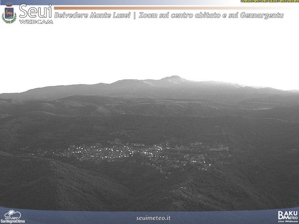 time-lapse frame, Monte Lusei Seui webcam