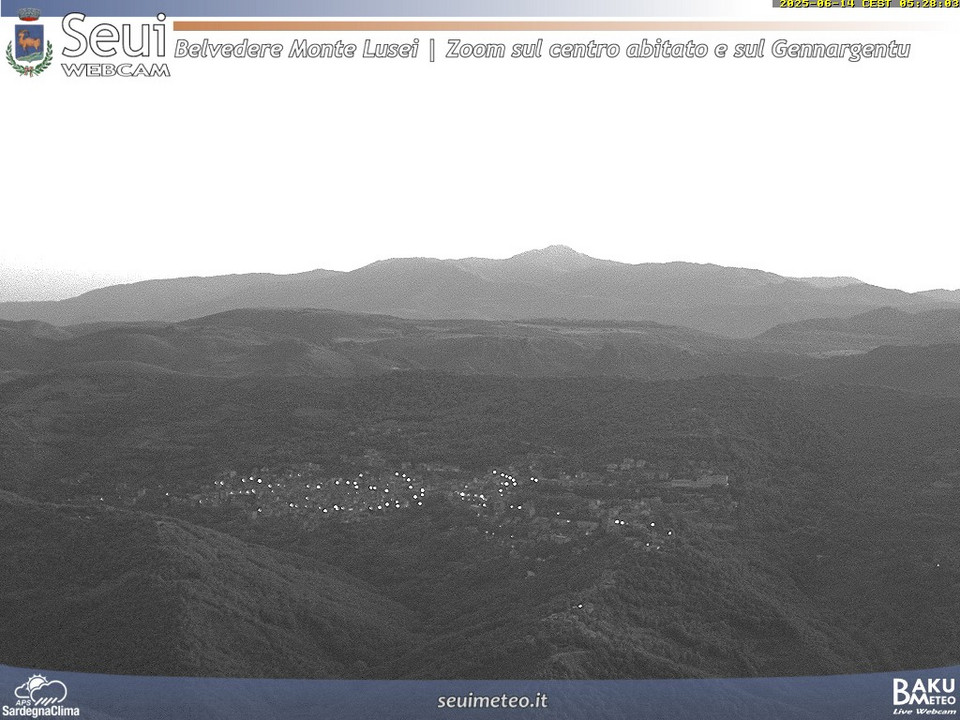 time-lapse frame, Monte Lusei Seui webcam