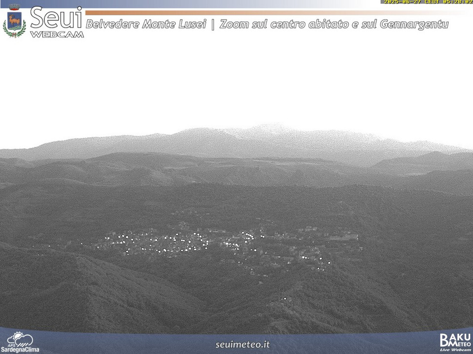 time-lapse frame, Monte Lusei Seui webcam