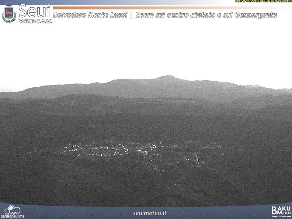 time-lapse frame, Monte Lusei Seui webcam