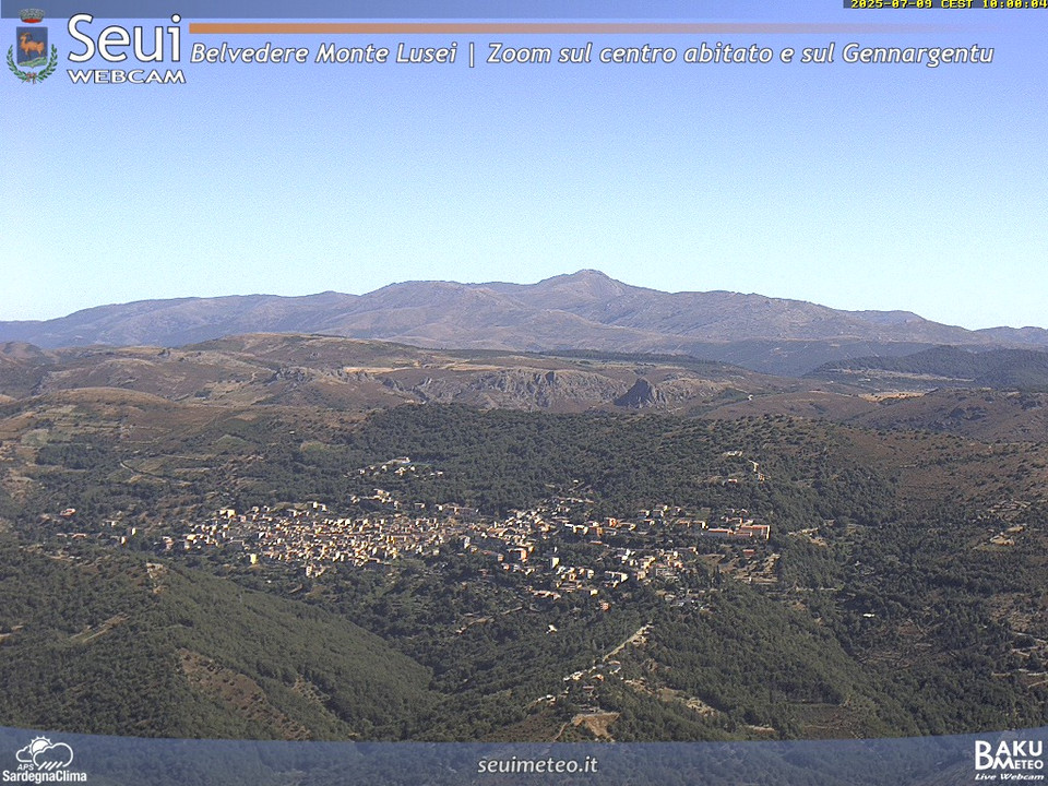 time-lapse frame, Monte Lusei Seui webcam