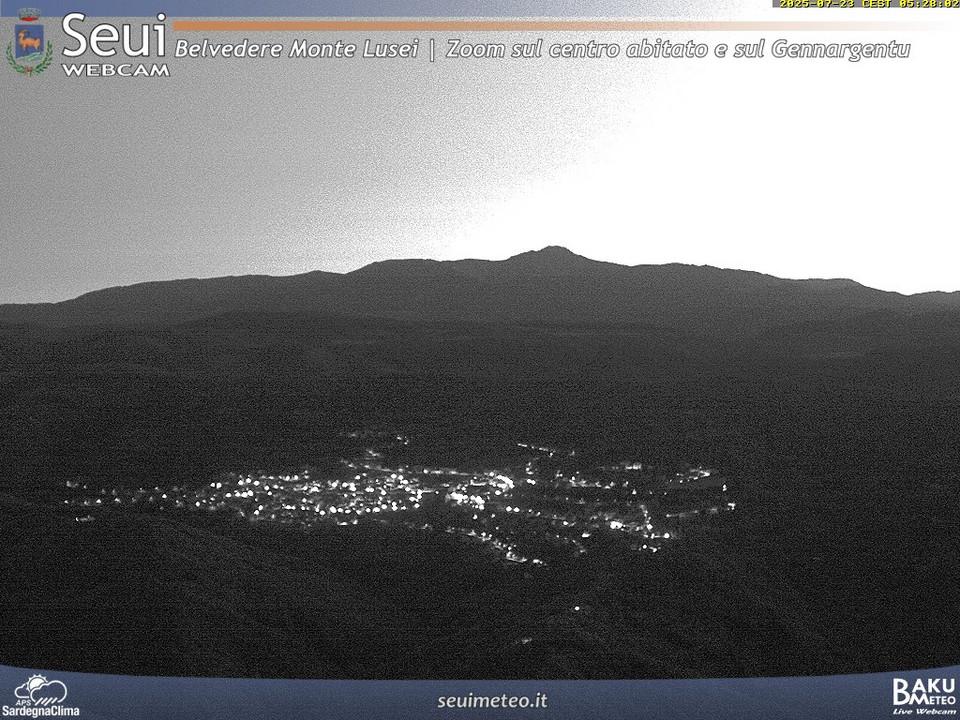 time-lapse frame, Monte Lusei Seui webcam