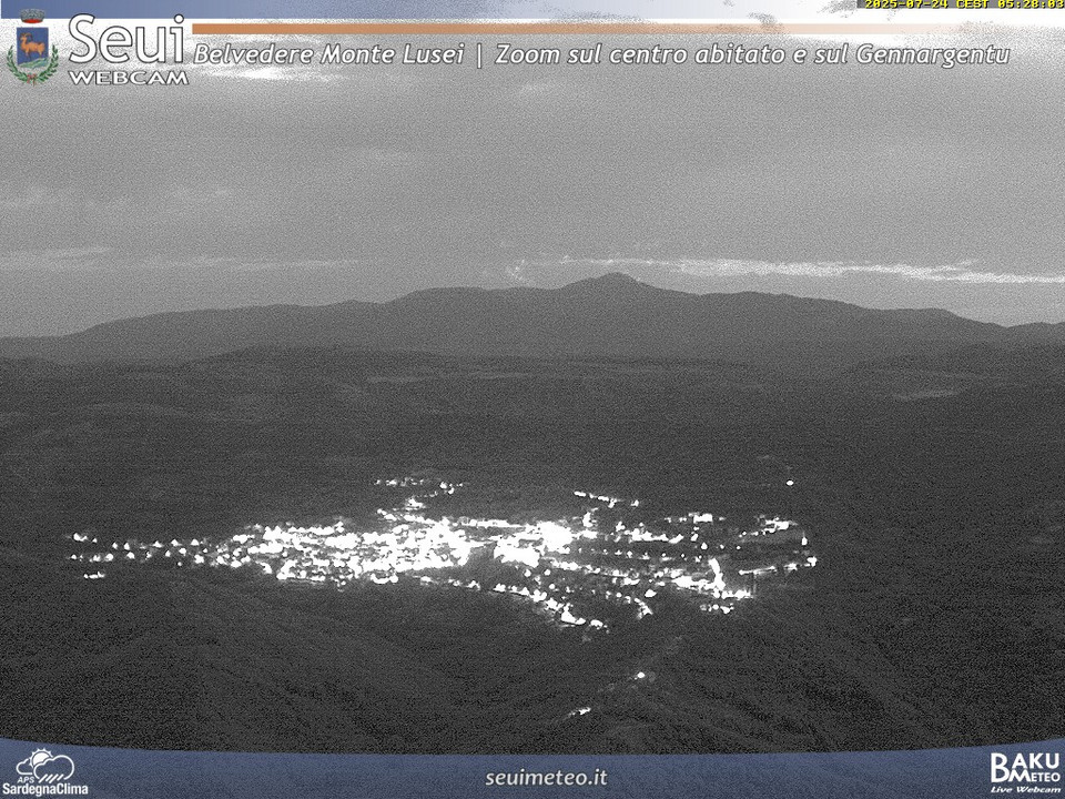 time-lapse frame, Monte Lusei Seui webcam