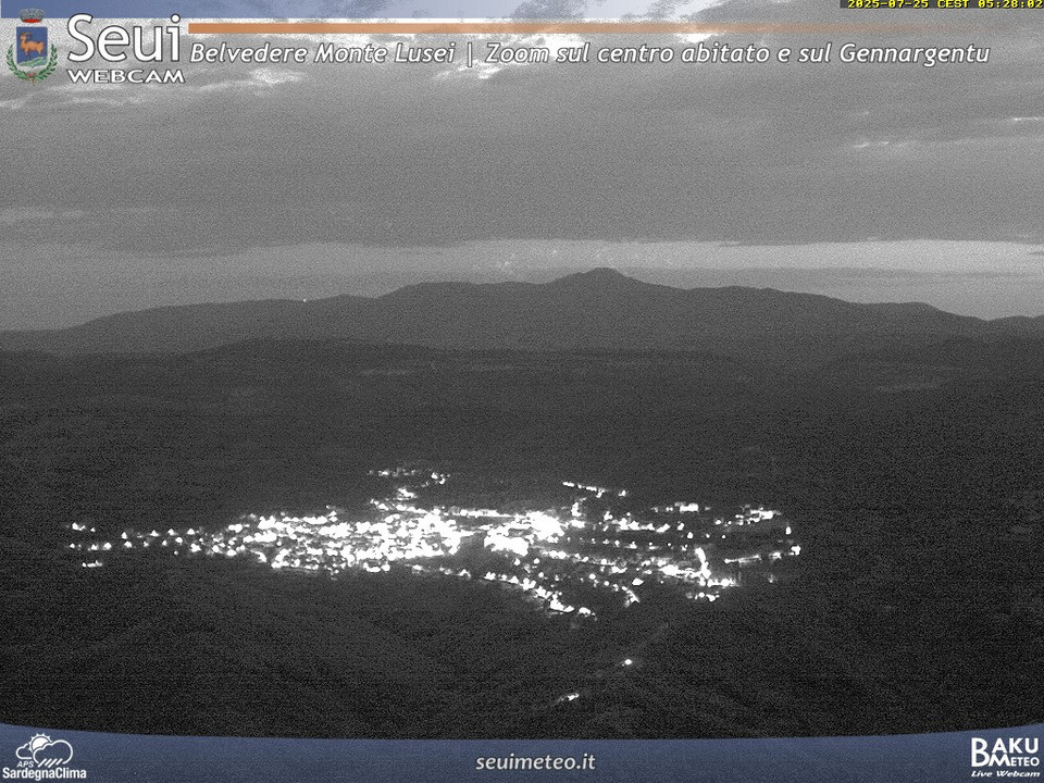 time-lapse frame, Monte Lusei Seui webcam