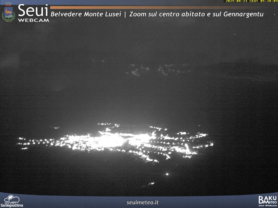 time-lapse frame, Monte Lusei Seui webcam