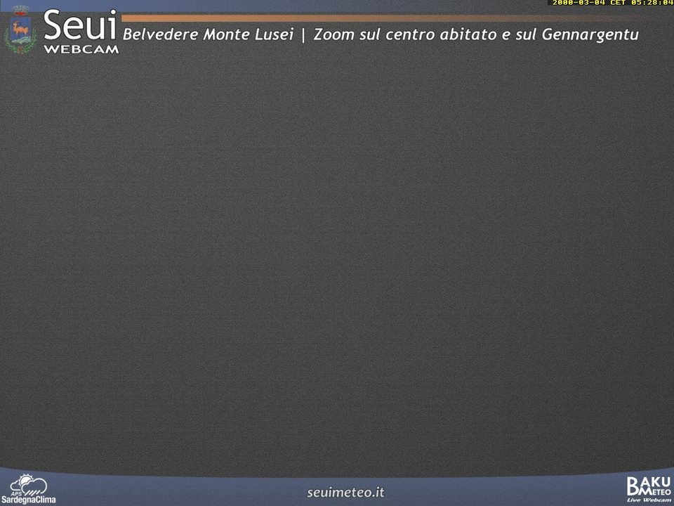 time-lapse frame, Monte Lusei Seui webcam