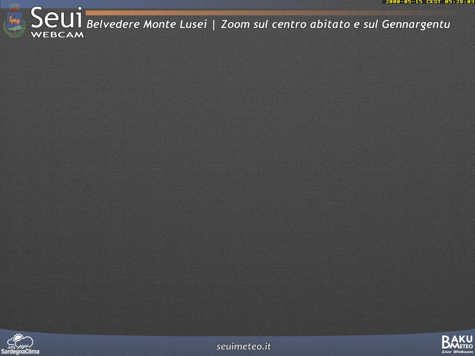 time-lapse frame, Monte Lusei Seui webcam