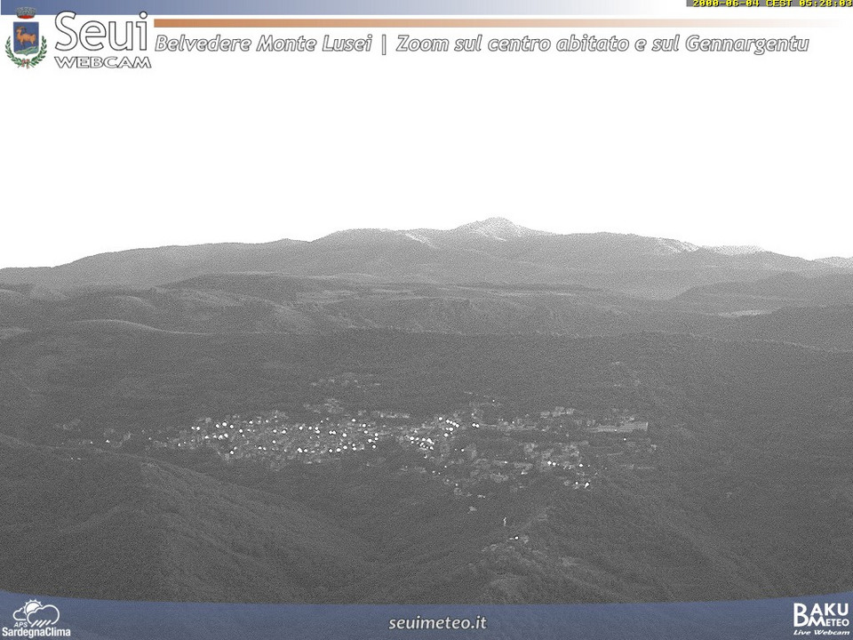 time-lapse frame, Monte Lusei Seui webcam