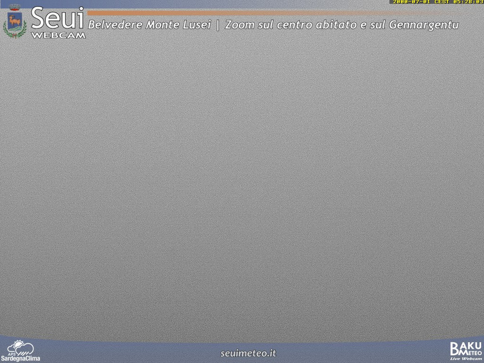 time-lapse frame, Monte Lusei Seui webcam