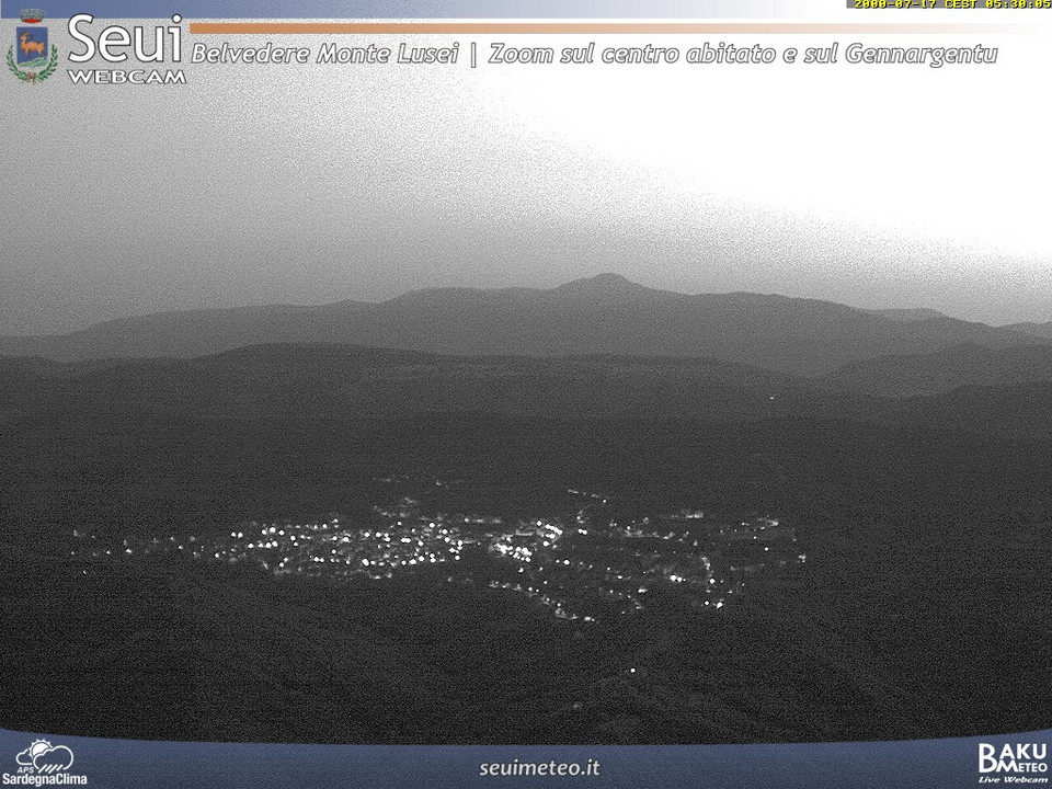 time-lapse frame, Monte Lusei Seui webcam
