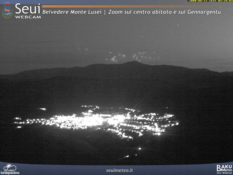 time-lapse frame, Monte Lusei Seui webcam