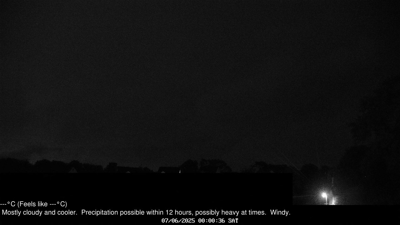 time-lapse frame, Wembury, Devon. Knighton Hill Cam webcam