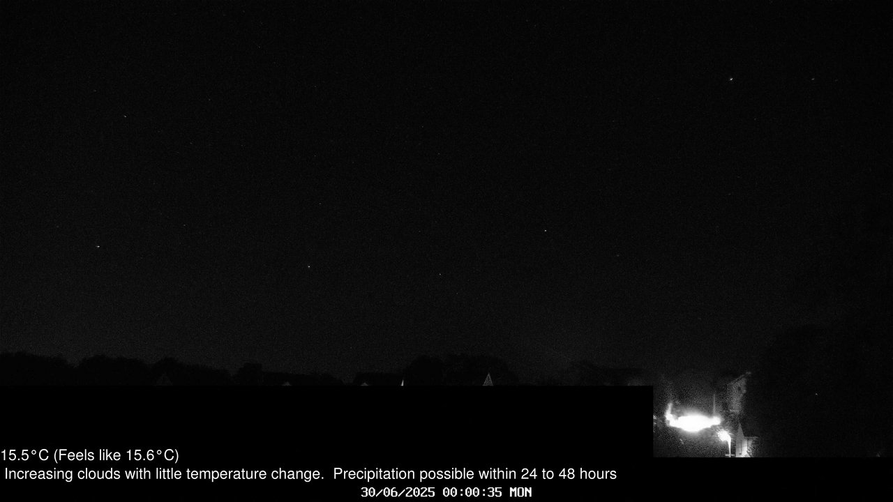 time-lapse frame, Wembury, Devon. Knighton Hill Cam webcam