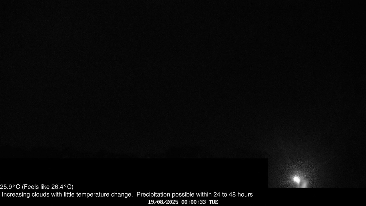 time-lapse frame, Wembury, Devon. Knighton Hill Cam webcam