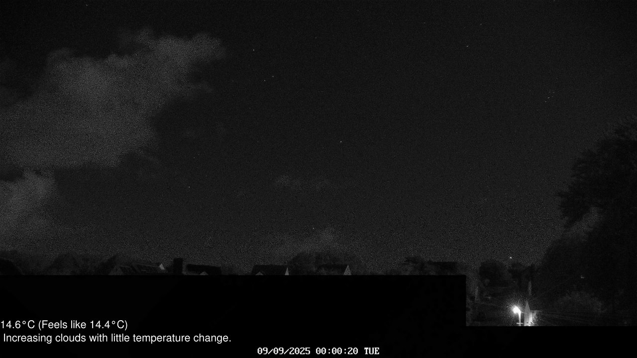 time-lapse frame, Wembury, Devon. Knighton Hill Cam webcam