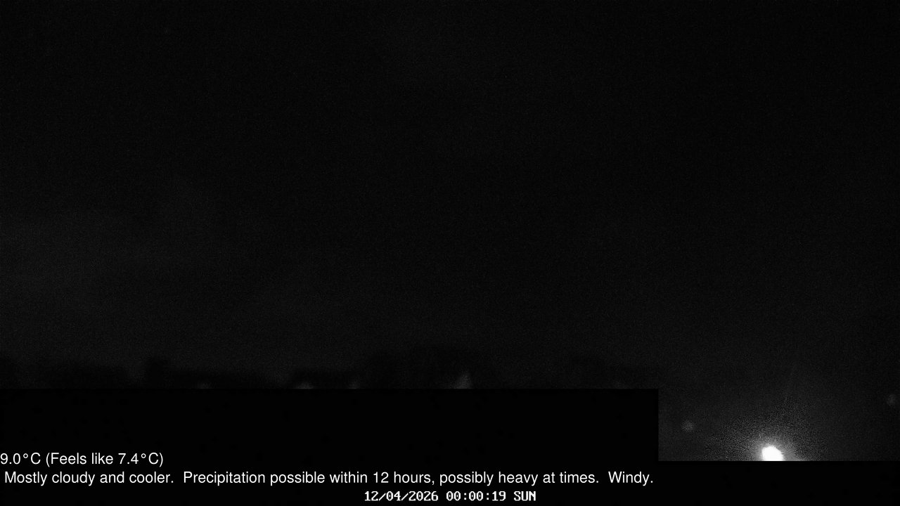 time-lapse frame, Wembury, Devon. Knighton Hill Cam webcam