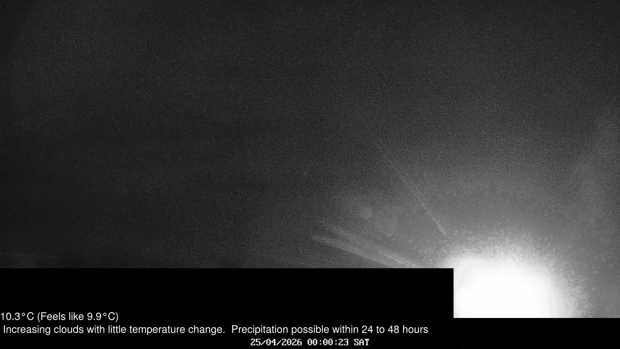 time-lapse frame, Wembury, Devon. Knighton Hill Cam webcam