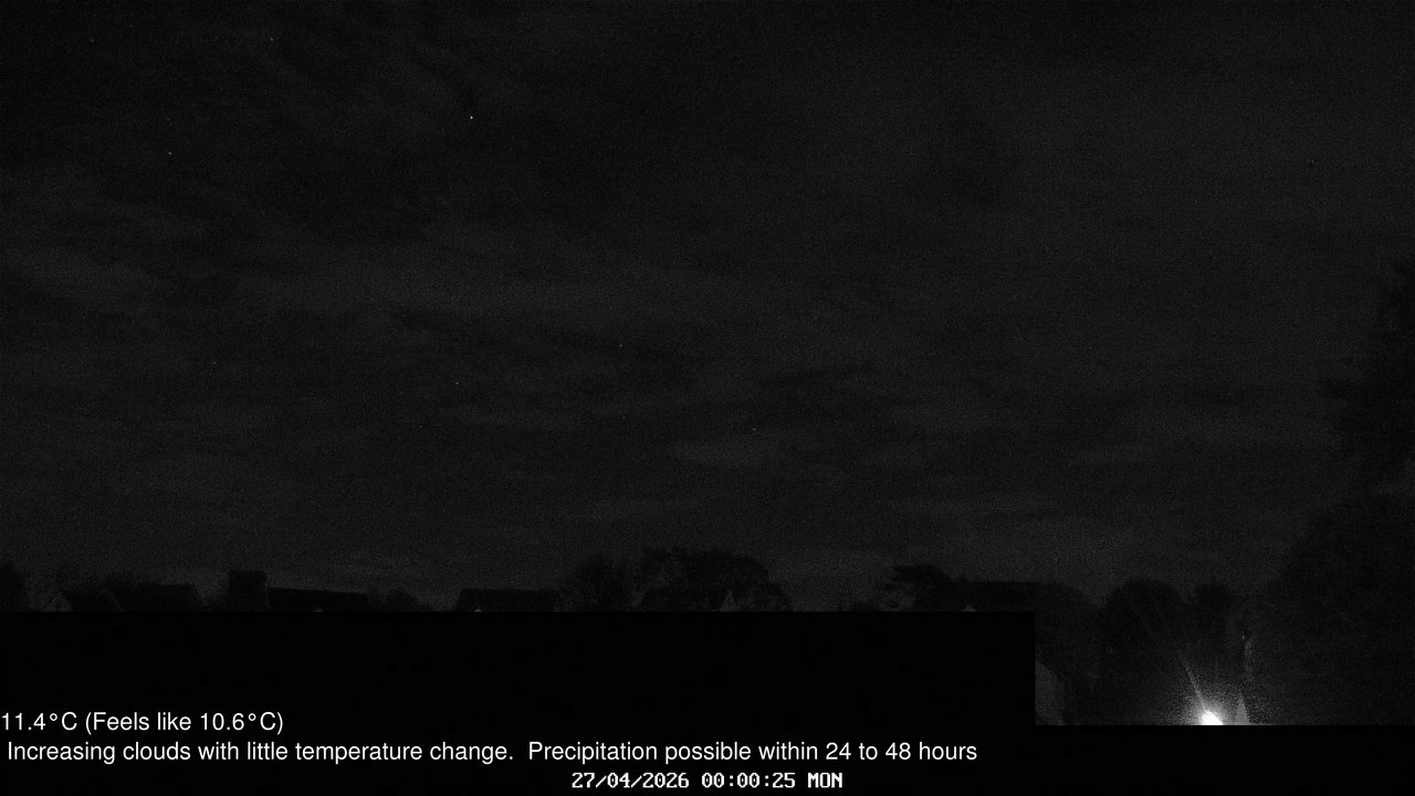 time-lapse frame, Wembury, Devon. Knighton Hill Cam webcam