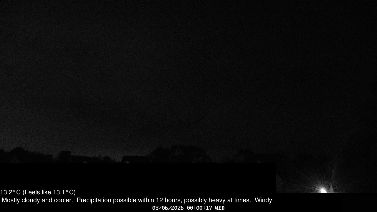 time-lapse frame, Wembury, Devon. Knighton Hill Cam webcam